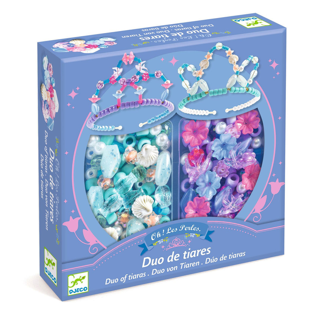 Djeco Duo van tiara's, Blauw - DJ00038
