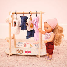 Afbeelding in Gallery-weergave laden, Djeco Pomea poppenkleding Outfit Blue jacket - DJ07773
