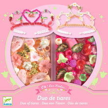 Afbeelding in Gallery-weergave laden, Djeco Duo van tiara&#39;s, Roze - DJ00039
