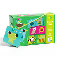 Afbeelding in Gallery-weergave laden, Djeco duo puzzel Habitat, wie woont waar - DJ08164
