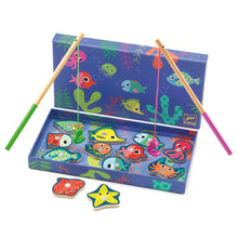 Afbeelding in Gallery-weergave laden, Djeco houten magnetisch visspel Colour - DJ01653
