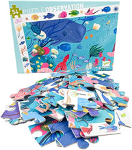 Afbeelding in Gallery-weergave laden, Djeco observatiepuzzel Aqautique 54 stukjes - DJ07562

