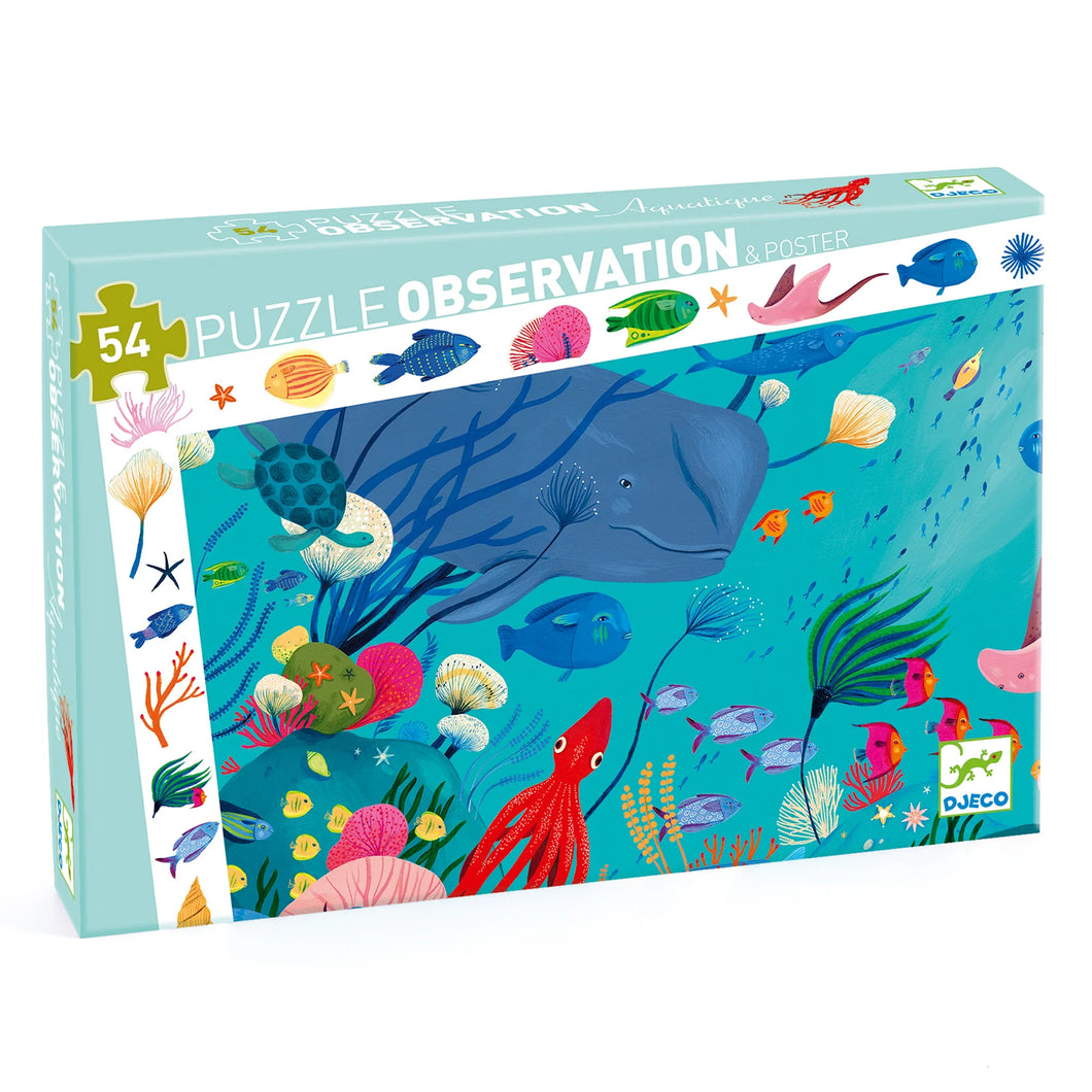 Djeco observatiepuzzel Aqautique 54 stukjes - DJ07562