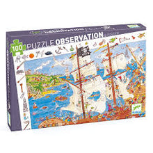 Afbeelding in Gallery-weergave laden, Djeco observatiepuzzel Piraten 100 stukjes - DJ07506

