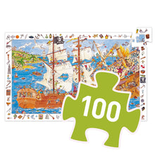 Afbeelding in Gallery-weergave laden, Djeco observatiepuzzel Piraten 100 stukjes - DJ07506
