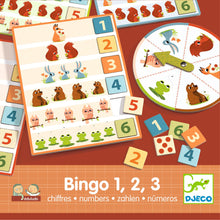 Afbeelding in Gallery-weergave laden, Djeco spel 4+ édulodo Bingo 1, 2, 3 cijfers - DJ08258
