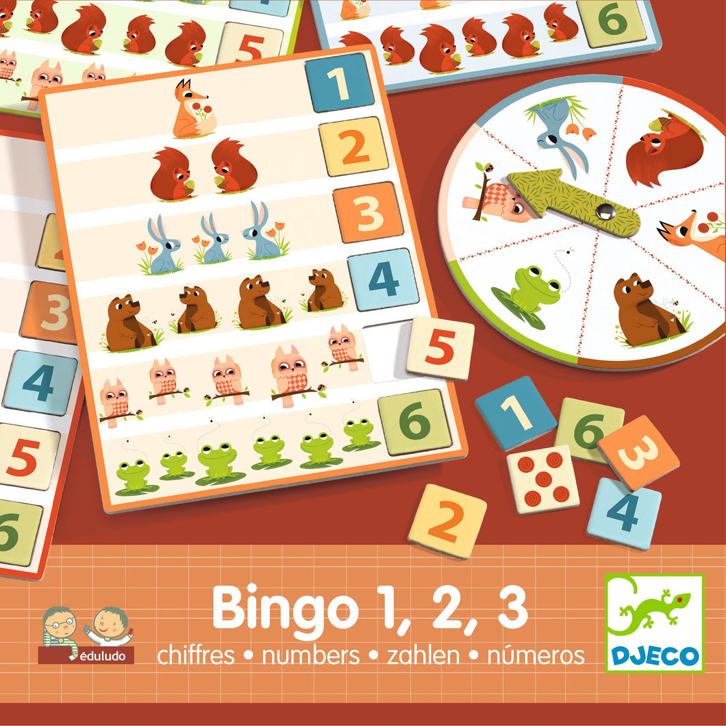 Djeco spel 4+ édulodo Bingo 1, 2, 3 cijfers - DJ08258