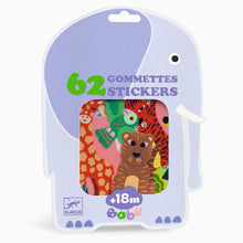Afbeelding in Gallery-weergave laden, Djeco stickerset Savannedieren set 62 stuks - DJ00059
