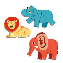 Afbeelding in Gallery-weergave laden, Djeco stickerset Savannedieren set 62 stuks - DJ00059
