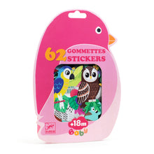 Afbeelding in Gallery-weergave laden, Djeco stickerset  Vogels set 62 stuks - DJ00058
