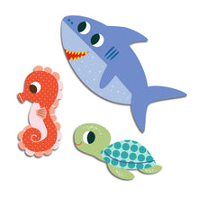 Afbeelding in Gallery-weergave laden, Djeco stickerset Zeedieren set 62 stuks - DJ00057
