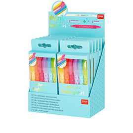 Legami set van 6 erasable highlighters - Magic Highlighters markeerstiften