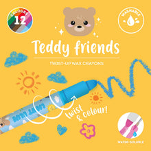 Afbeelding in Gallery-weergave laden, Legami Teddy Friends - set van 12 twist up waskrijtjes
