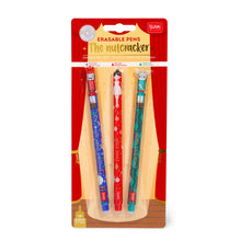 Afbeelding in Gallery-weergave laden, Legami set van 3 erasable gelpennen Kerstmis - Nutcracker, Ballerina, Muis
