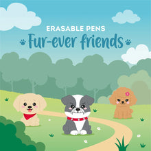 Afbeelding in Gallery-weergave laden, Legami set van 3 uitwisbare pennen Fur-Ever Friends hondjes set
