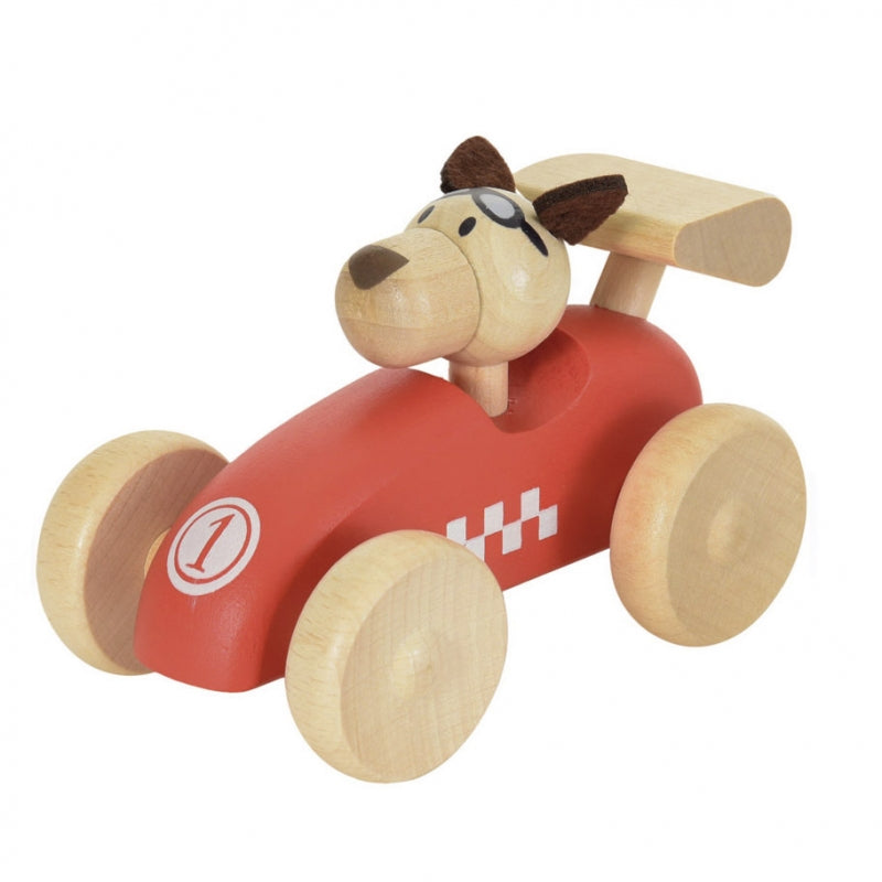 Egmont Toys houten raceauto hond - 511147