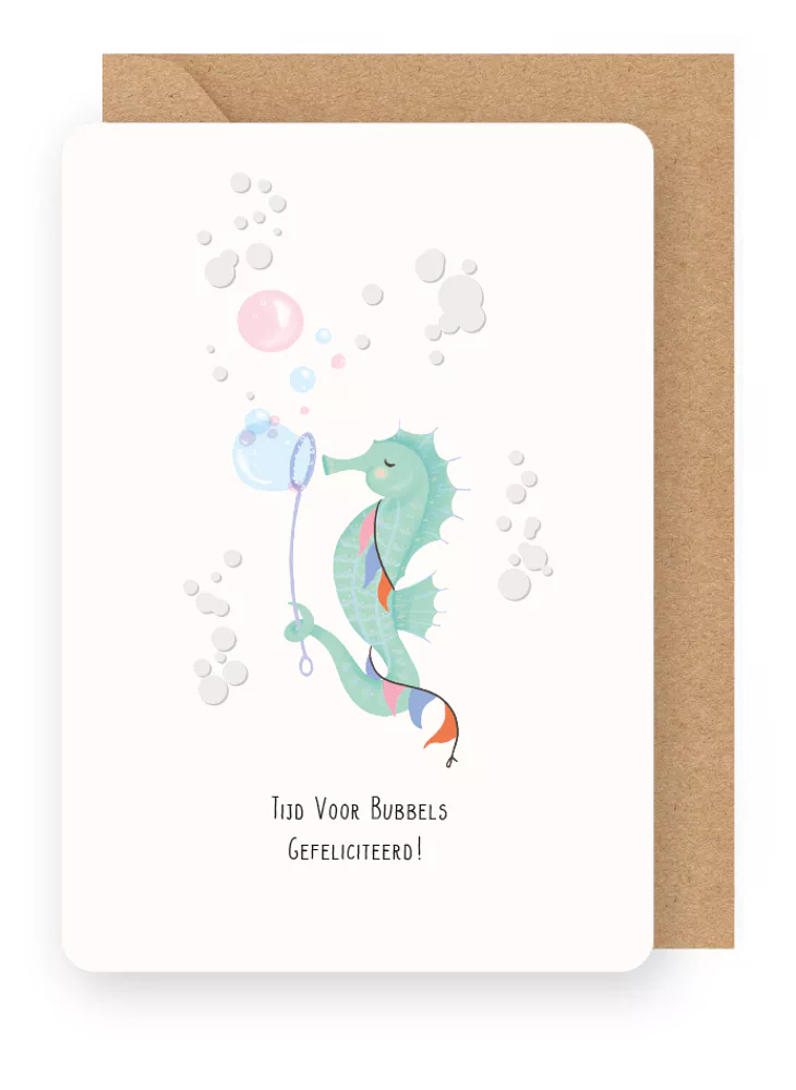 Enfant Terrible wenskaart Tijd voor Bubbels Gefeliciteerd! - LS3869