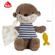 Afbeelding in Gallery-weergave laden, Fehn bean bag pittenzakje knuffel Otter Theo
