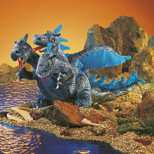 Afbeelding in Gallery-weergave laden, Folkmanis handpop - Blauwe driekoppige draak
