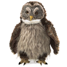 Afbeelding in Gallery-weergave laden, Folkmanis handpop Hooting Owl - Uil met 'Huhu-effect' / Roepende uil
