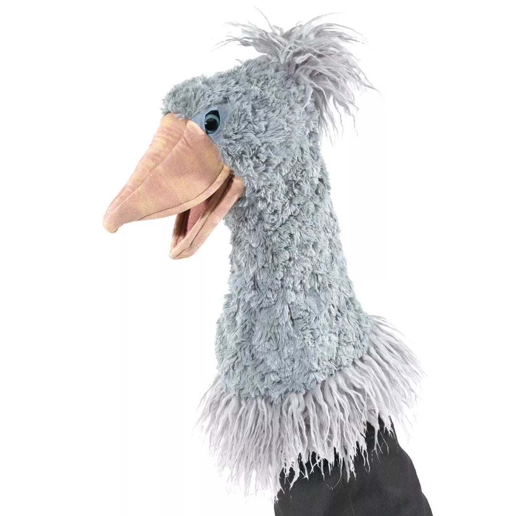 Folkmanis handpop Shoebill schoenbekooievaar