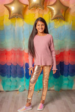 Afbeelding in Gallery-weergave laden, Great Pretenders Love Life Legging gold - maat 5/6 jaar
