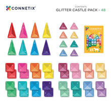 Afbeelding in Gallery-weergave laden, Connetix Glitter Castle Pack 48 pc
