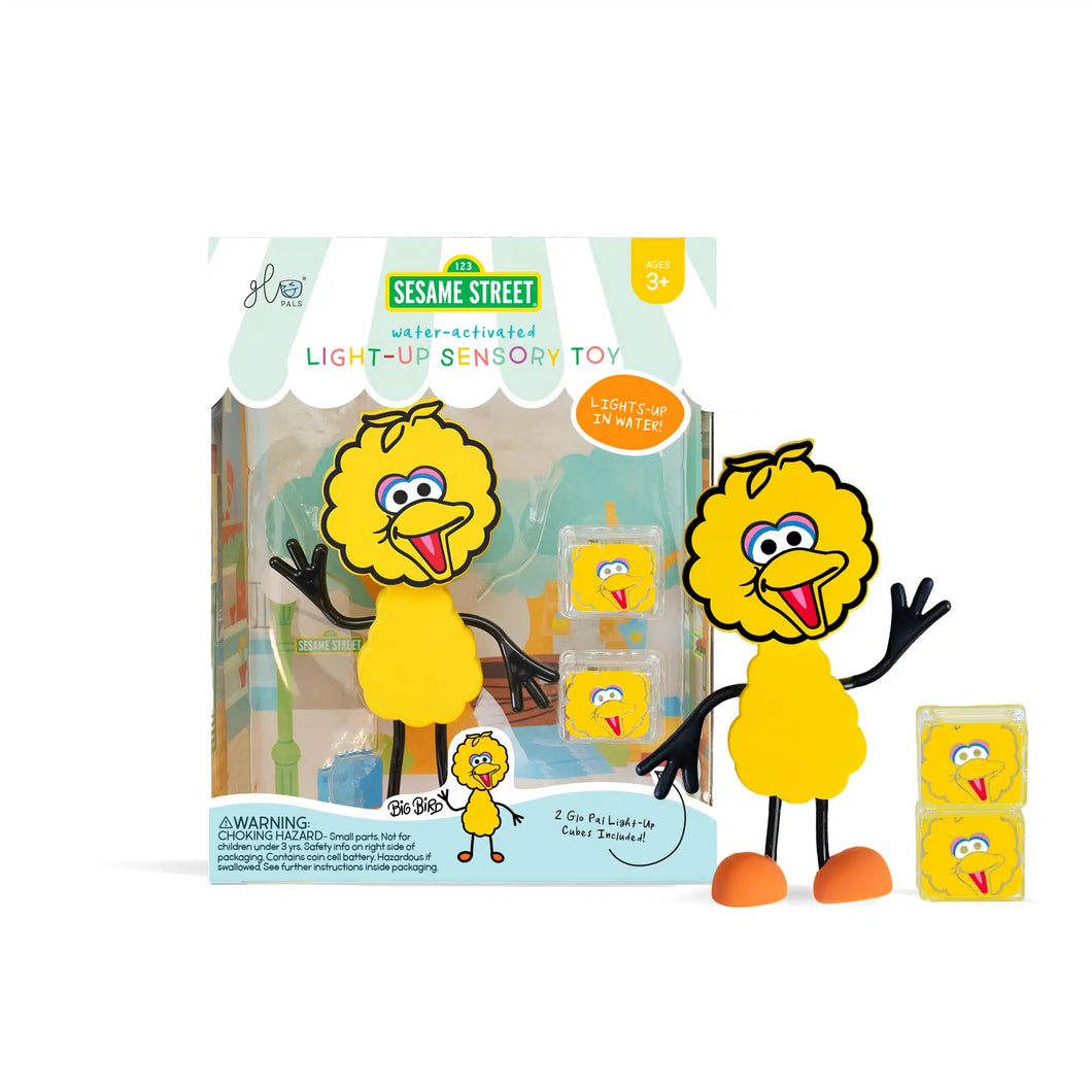 GloPals character Sesamstraat Pino Bigbird geel