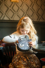 Afbeelding in Gallery-weergave laden, Great Pretenders - Cat's Meow Black Chunky Glitter Kitty Purse

