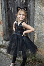 Afbeelding in Gallery-weergave laden, Great Pretenders Black Cat jurk met haarband zwarte kat, maat 5/6 jaar - 34795

