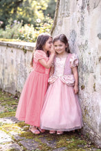 Afbeelding in Gallery-weergave laden, Great Pretenders Penelope Brocade Gown, Dusty Rose prinsessenjurk - maat 5/6 jaar - 32025
