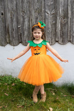 Afbeelding in Gallery-weergave laden, Great Pretenders Pumpkin Patch Princess Dress pompoen prinses, maat 5/6 jaar - 34315
