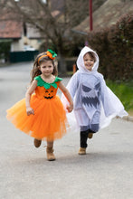 Afbeelding in Gallery-weergave laden, Great Pretenders Spooky Ghost Poncho - maat 5/6 jaar - 56505
