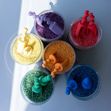 Afbeelding in Gallery-weergave laden, Grennn Speelrijst 'Wave' - regenboog Pastel - 750 gram
