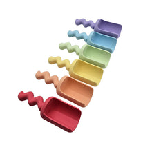 Afbeelding in Gallery-weergave laden, Grennn 'Wave' Pastelbakjes + schepjes - set 6 stuks Pastel
