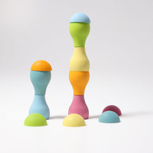 Afbeelding in Gallery-weergave laden, Grimm&#39;s houten regenboog paddestoelen pastel - 10586
