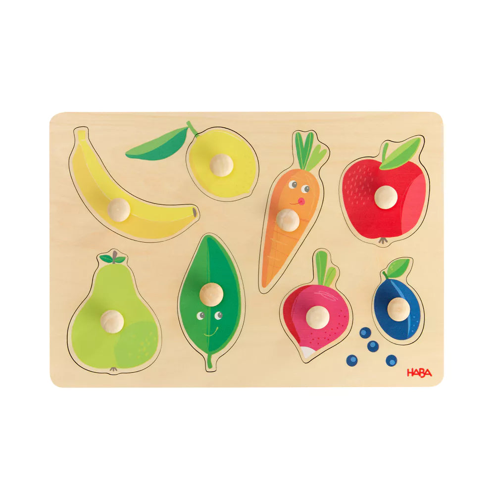 Haba houten inlegpuzzel Kleuren - Groenten en fruit - 2011811001