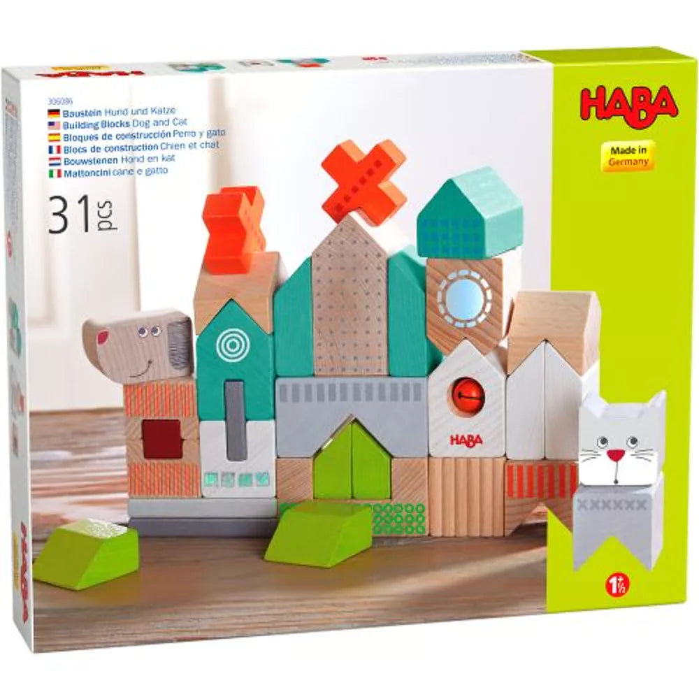 Haba bouwstenen Hond en kat - 306086