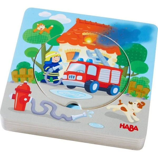 Haba houten puzzel Brandweeractie - 303252