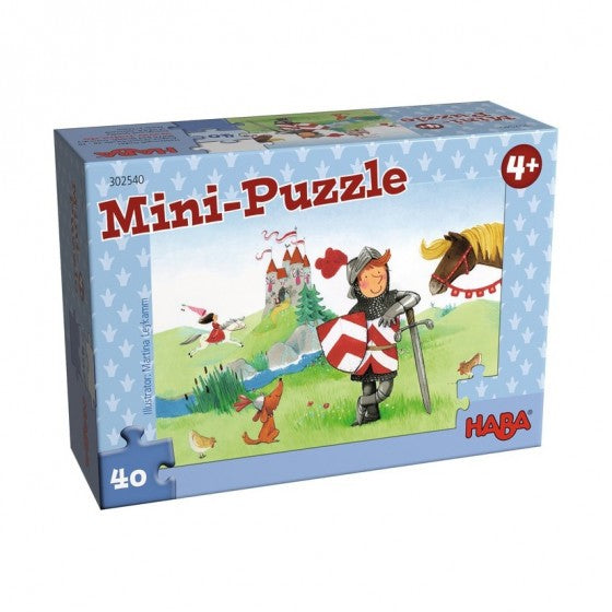 Haba mini puzzel 40 stukjes - Ridder - 302540