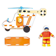 Afbeelding in Gallery-weergave laden, Hape Toys - To the Rescue Helicopter Set - E3092
