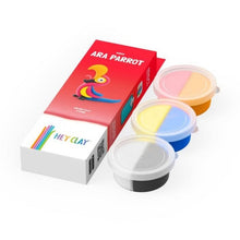 Afbeelding in Gallery-weergave laden, Hey Clay Vogels - Papegaai 3 potjes
