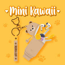 Afbeelding in Gallery-weergave laden, Legami Mini Kawaii - Coin Purse With Key Ring - Teddy Bear

