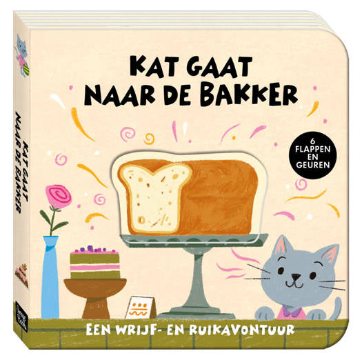 Image Books boek - Een wrijf- en ruikavontuur - Kat gaat naar de bakker