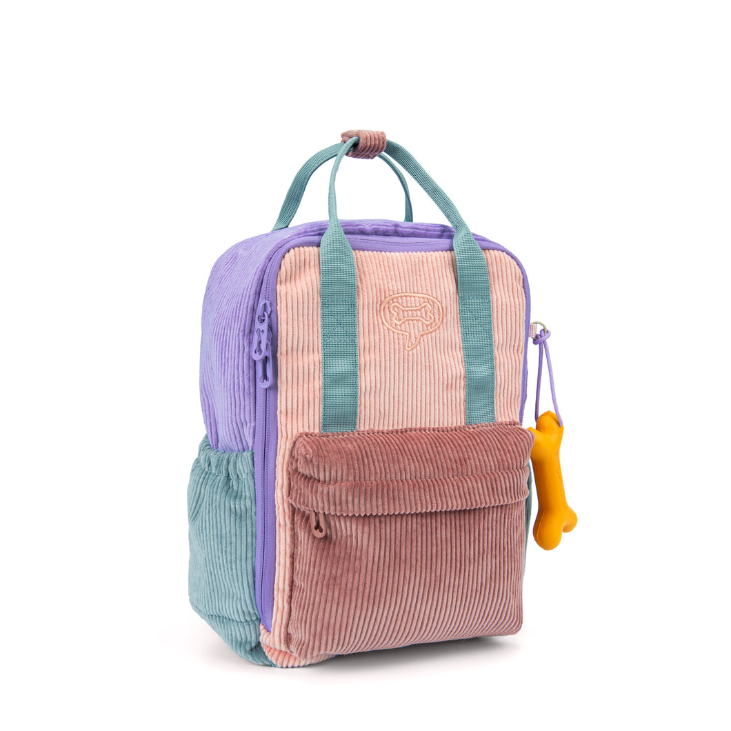 Stones and Bones 10901 Ivy rugzak - Corduroy lavender + old rose