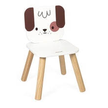 Afbeelding in Gallery-weergave laden, Janod houten kinderstoel Hond - J09658
