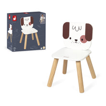 Afbeelding in Gallery-weergave laden, Janod houten kinderstoel Hond - J09658
