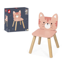 Afbeelding in Gallery-weergave laden, Janod houten kinderstoel Kat - J09659
