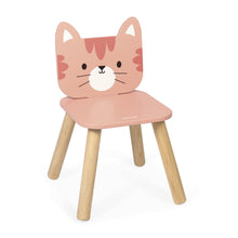 Afbeelding in Gallery-weergave laden, Janod houten kinderstoel Kat - J09659
