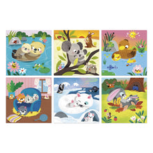 Afbeelding in Gallery-weergave laden, Janod kleuren met water - schattige dieren met baby - J09049
